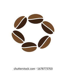 coffee beans logo vector illustration design