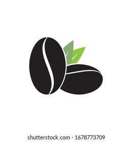 coffee beans logo vector illustration design