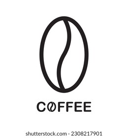 coffee beans logo vector illustration design