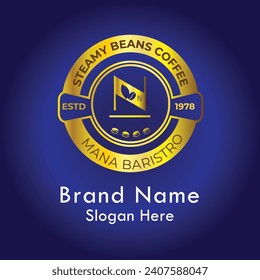 Coffee beans luxury N letter logo, business logo, luxury logo, letter, logo