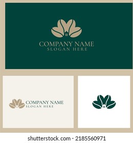 Coffee beans with negative space symbol for home logo design. Wonderfull for coffee shop, coffee farm, cafe and other logos.