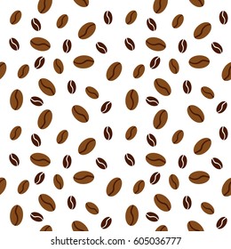 Coffee beans on background