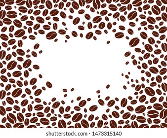 Coffee beans on an isolated background.