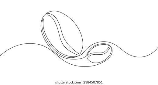 Kaffeebohnen .Eine Zeichnung des Kaffees . Cappuccino. Vektorgrafik.