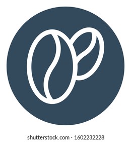
Coffee Beans Outline bold Vector Icon which can be easily modified or Edited
