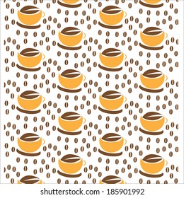 coffee beans pattern