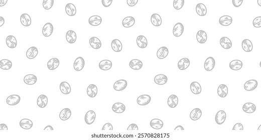 Coffee beans pattern background. cafe pattern background. coffee beans background. Coffee beans wallpaper. Coffee Beans Illustration for packaging.