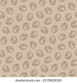 Coffee beans pattern background. cafe pattern background. coffee beans background. Coffee beans wallpaper. Coffee Beans Illustration for packaging.