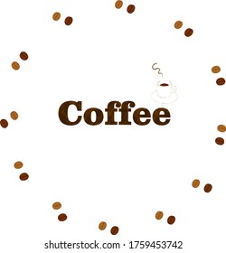 Frascos redondos, letras con café, bebidas