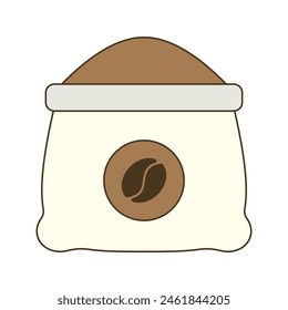 Coffee Beans in Sacks Illustration