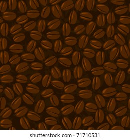 coffee beans seamless background