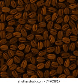 coffee beans seamless background