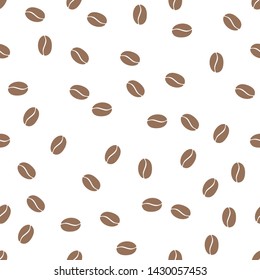 coffee beans seamless pattern background