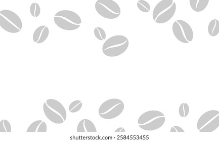 coffee beans seamless pattern. coffee beans background for packaging or presentation. Decorative square background with place for your text