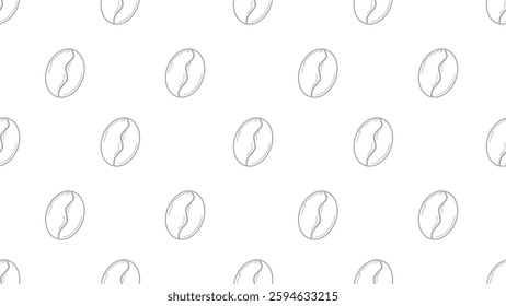 Coffee beans seamless pattern background. Coffee beans wallpaper. Coffee beans illustration pattern. Coffee beans background. Perfect for fabrics, textile, wallpaper, and decor. SSTKbackgrounds