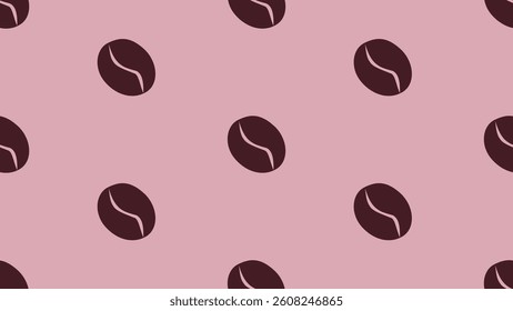 Coffee beans seamless pattern background. Coffee beans wallpaper. Coffee beans illustration pattern. Coffee beans background. Perfect for fabrics, textile, wallpaper, decor. SSTKbackgrounds