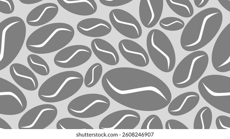 Coffee beans seamless pattern background. Coffee beans wallpaper. Coffee beans illustration pattern. Coffee beans background. Perfect for fabrics, textile, wallpaper, decor. SSTKbackgrounds