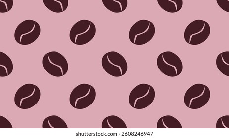 Coffee beans seamless pattern background. Coffee beans wallpaper. Coffee beans illustration pattern. Coffee beans background. Perfect for fabrics, textile, wallpaper, decor. SSTKbackgrounds