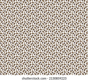 Coffee beans seamless pattern vector illustration background.