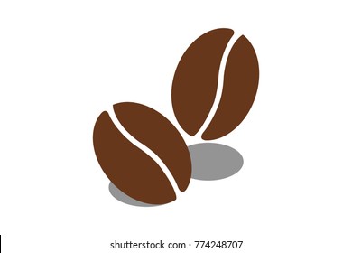 Coffee beans and shadow