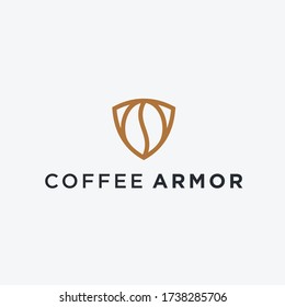 Logo für die Kaffeesicherheit. Kaffeezeichen