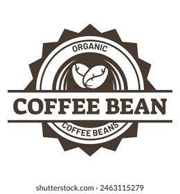 Coffee beans or coffee shop logo vector design template