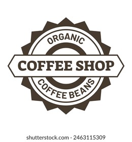 Coffee beans or coffee shop logo vector design template