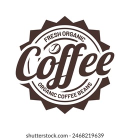 Coffee beans or coffee shop logo vector design template