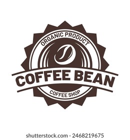 Coffee beans or coffee shop logo vector design template