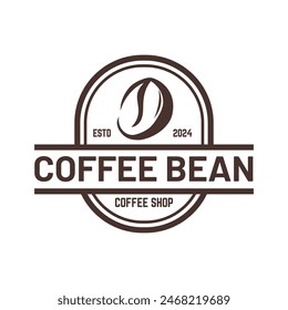 Coffee beans or coffee shop logo vector design template