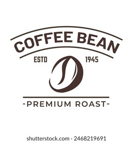 Coffee beans or coffee shop logo vector design template