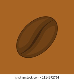 Coffee beans sign. Vector. And