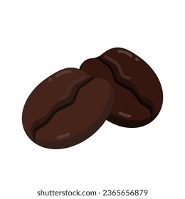 Coffee beans. Simple vector design. 