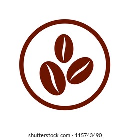 Coffee beans symbol.