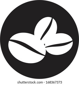 Coffee beans symbol