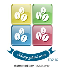 Coffee beans symbol.