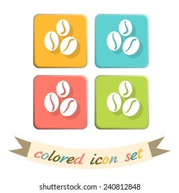 Coffee beans symbol.