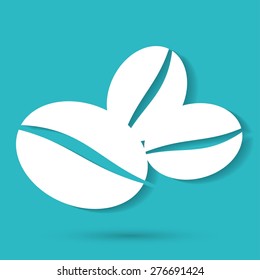 Coffee beans symbol