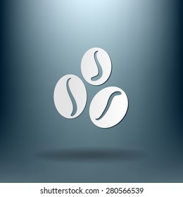 Coffee beans symbol.