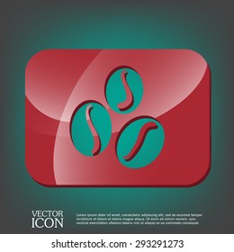 Coffee beans symbol.
