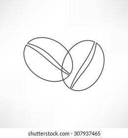 Coffee beans symbol