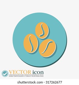 Coffee beans symbol.