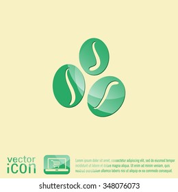 Coffee beans symbol.