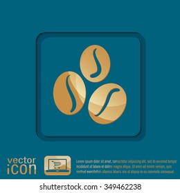 Coffee beans symbol.