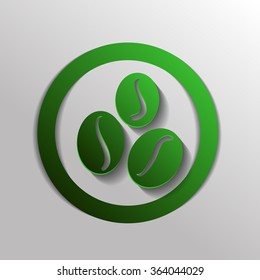 Coffee beans symbol.