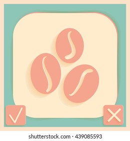 Coffee beans symbol.