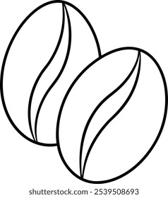 a coffee beans texture icon