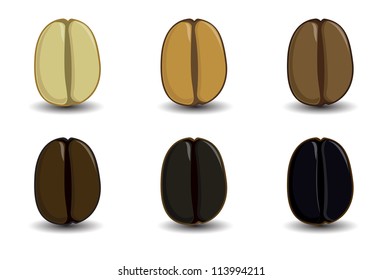 Coffee beans vector