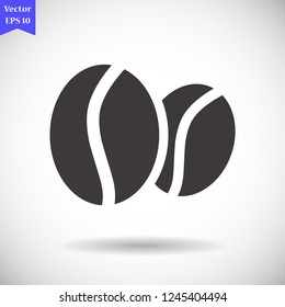 coffee beans vector icon 10 eps