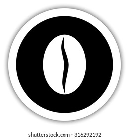  coffee beans - vector icon